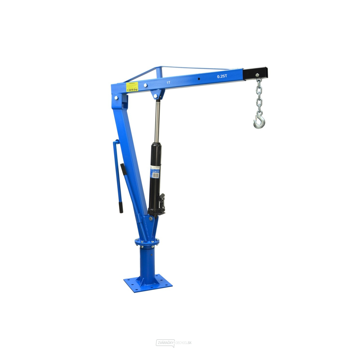 Dielenský žeriav hydraulický 1 t, otočný skladací