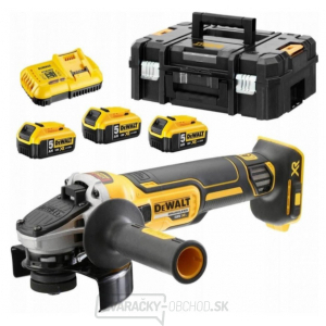 DeWALT DCG405P3 aku uhlová brúska 12 5mm 3 x 5,0 AH gallery main image
