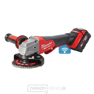 Akumulátorová uhlová brúska 125mm Milwaukee M18 FUEL ONE-KEY s kolískovým spínačom M18 ONEFSAG125XPDB-502X