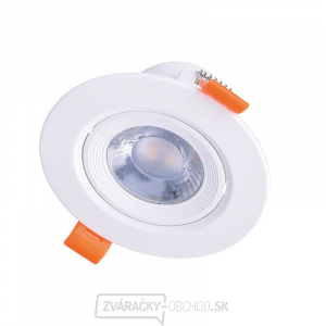 Solight LED bodové svetlo, 5W, 400lm, 4000K, okrúhle, biele