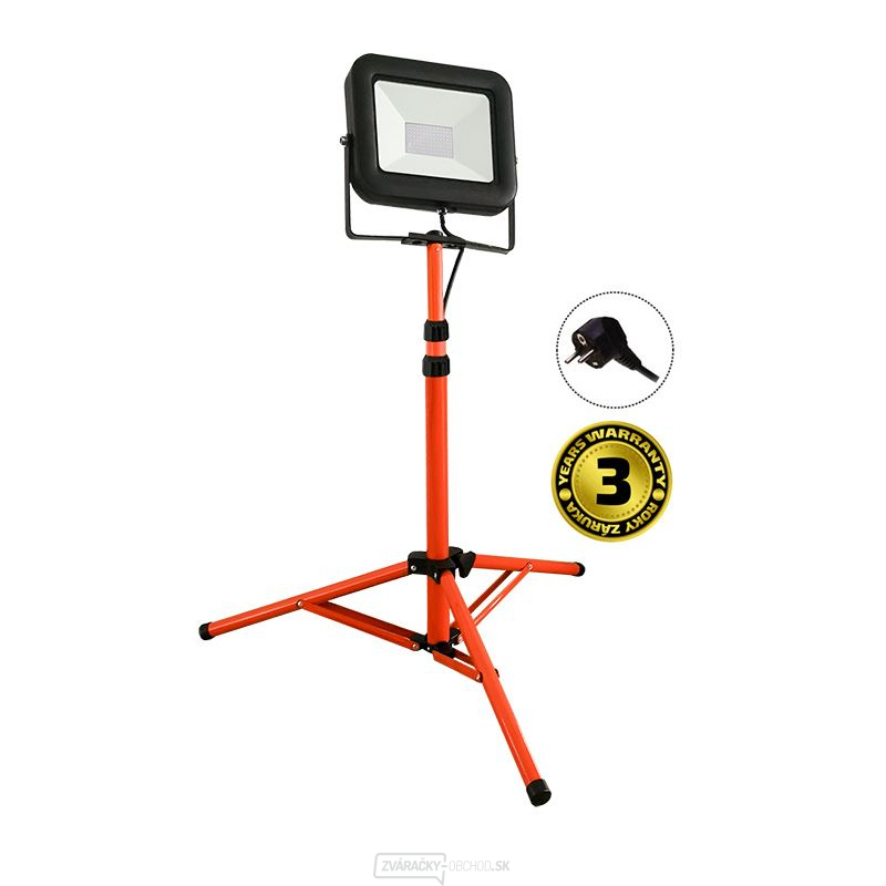 Solight LED vonkajší reflektor PRO s vysokým stojanom, 100W, 9200lm, kábel so zástrčkou, AC 230V