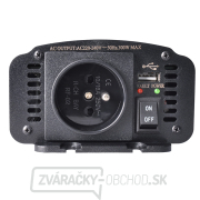 Solight menič 12V, USB 500mA, kov, čierny, max. zaťaženie: 300W náhled