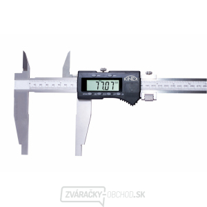 Digitálne meradlo KINEX 600/100 mm s hornými nožmi, DIN 862