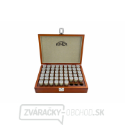 Valčekové mierky oceľové KINEX - sada 10,0-15,0/0,1 mm, 51 ks gallery main image