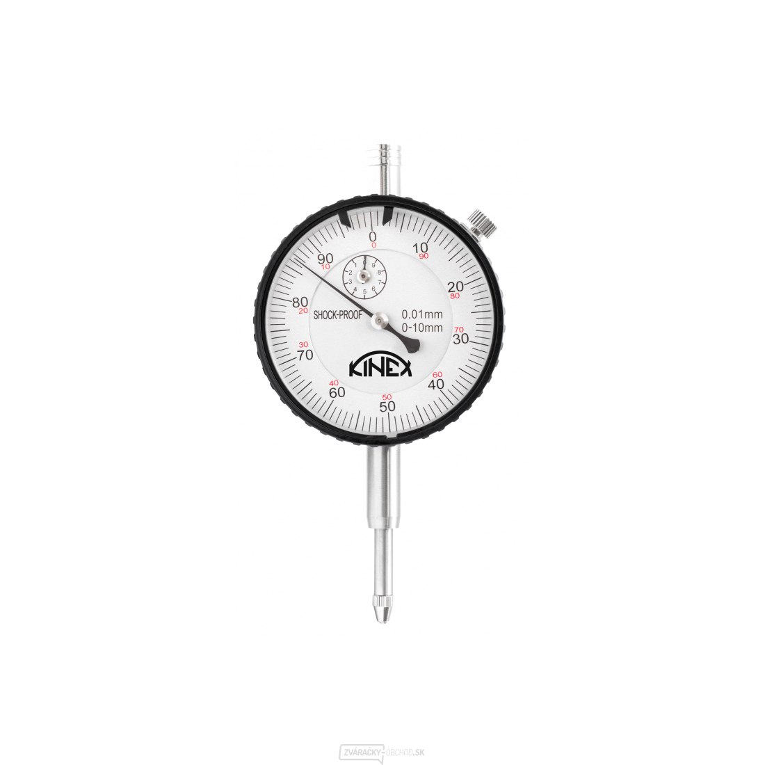 Úchylkomer číselníkový KINEX 0-10 mm/60 mm/0,01 mm - SHOCK PROOF