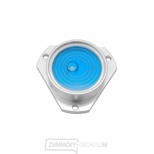 Kruhová libela KINEX s upevňovacími otvormi pr.35mm - strieborná, hliník Kruhová libela KINEX s upevňovacími otvormi pr.35mm - strieborná, hliník gallery main image