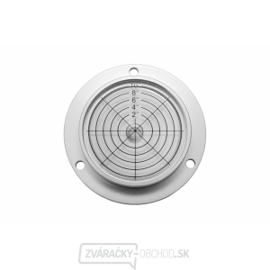 Kruhová libela KINEX s upevňovacími otvormi pr.60mm - strieborná, hliník Kruhová libela KINEX s upevňovacími otvormi pr.60mm - strieborná, hliník
