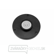 Okrúhla vodováha KINEX s upevňovacími otvormi s priemerom 35 mm - čierna, hliník gallery main image