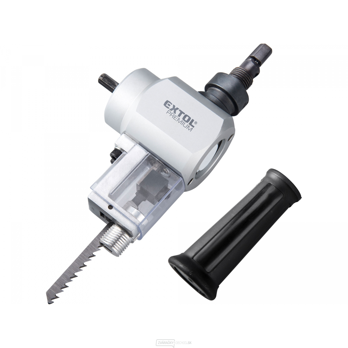 Nástavec na vŕtačku 2funkčný, na strihanie plechu/rezanie dreva