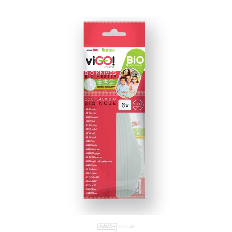 viGO! Organické nože na cukrovú trstinu - 6 ks