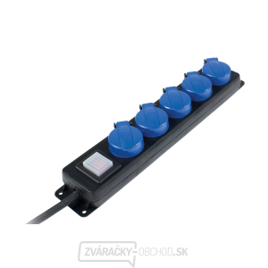 Zásuvková lišta s vypínačom so svetelným indikátorom napätia 5cestná - 4,5m Zásuvková lišta s vypínačom so svetelným indikátorom napätia 5cestná - 4,5m gallery main image