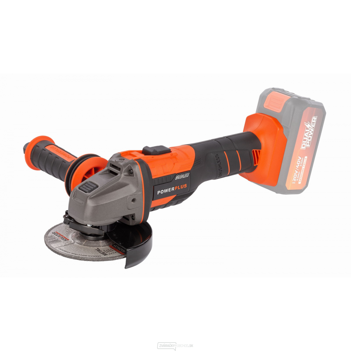 Aku uhlová brúska 125mm POWERPLUS POWDP35170 - 40V bezuhlíková (bez AKU)