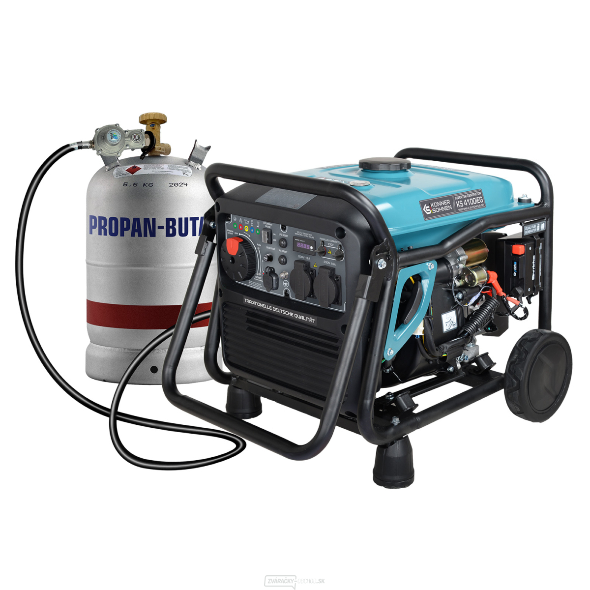 Könner & Söhnen LPG/benzínová invertorová elektrocentrála KS 4100i EG