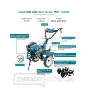 Kultivátor Könner & Söhnen KS 7HP-1050G, benzínový Kultivátor Könner & Söhnen KS 7HP-1050G, benzínový náhled