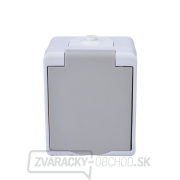Mokrá zásuvka Solight IP54, sivá Náhľad