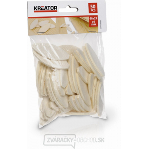 KREATOR KRT120110 - Spojovacia lamela 60 x 23 x 4 mm (50 ks) gallery main image