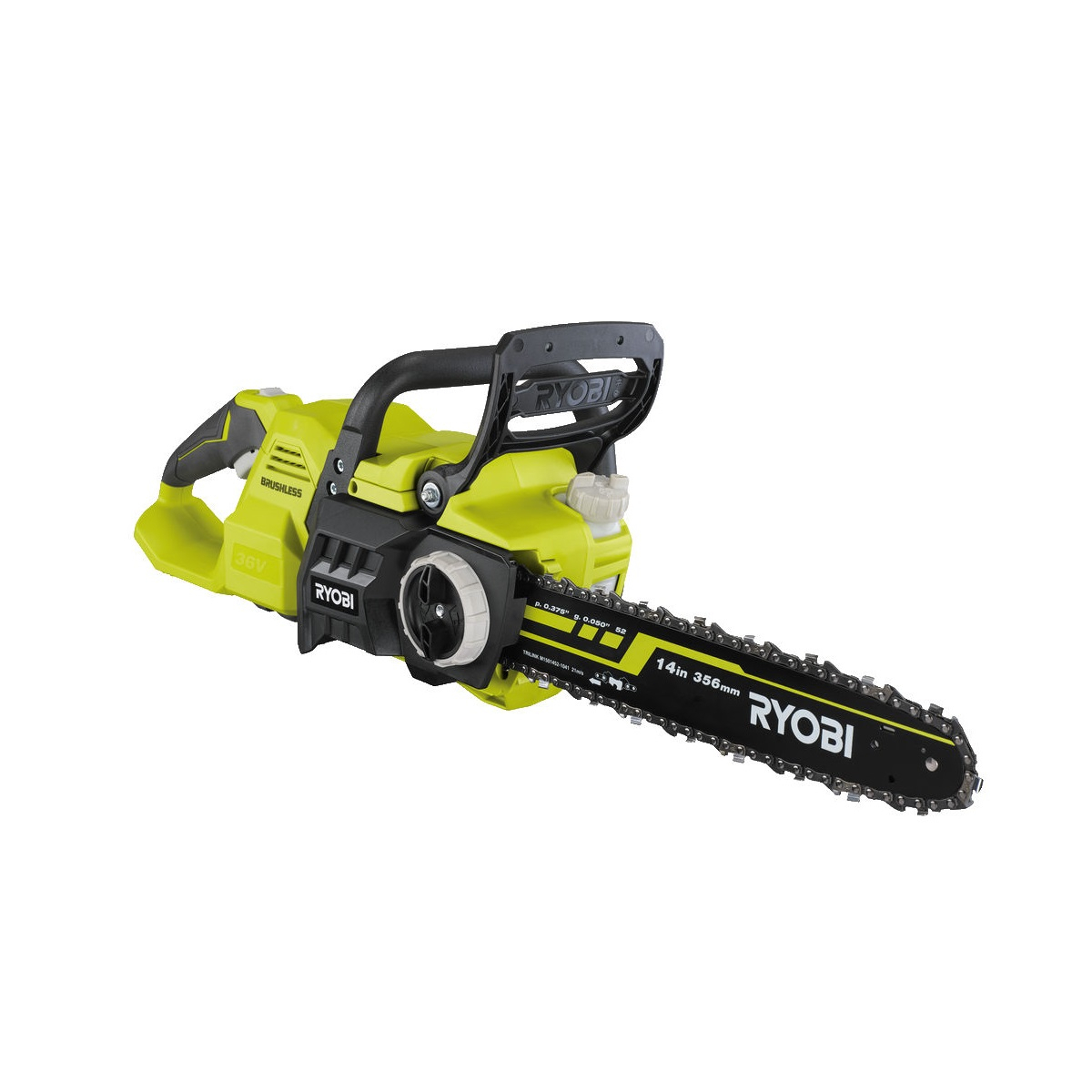 Ryobi RY36CSX35A-150 aku 36V bezuhlíková reťazová píla + 1x 5 Ah batéria + nabíjačka