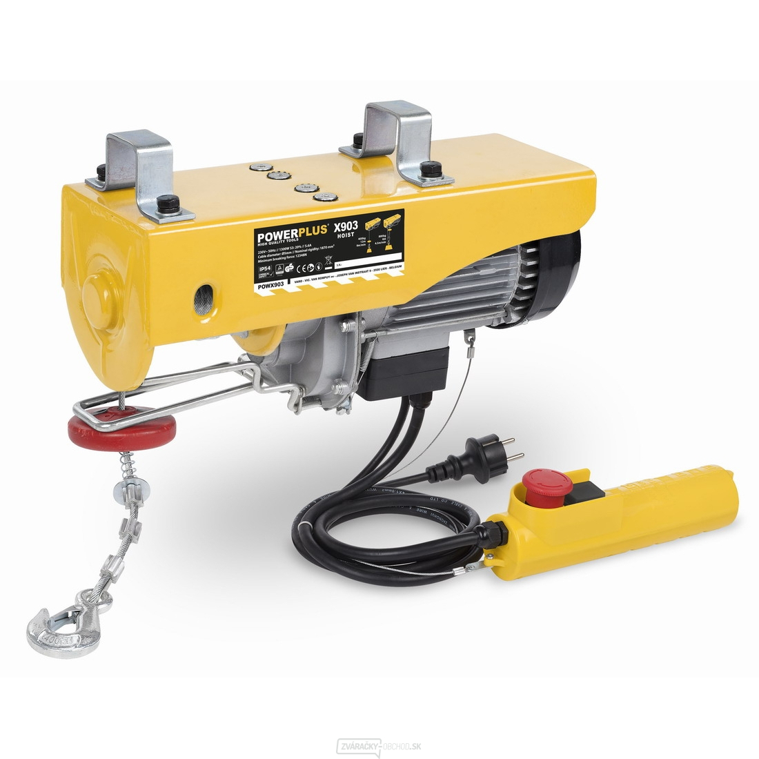 POWERPLUS POWX903 - Lanový navijak (mačka) 1300 W 400-800Kg