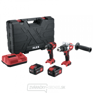 Flex 2-Rýchlostná aku vŕtačka s príklepom + Aku-rázový uťahovák 18.0 V gallery main image
