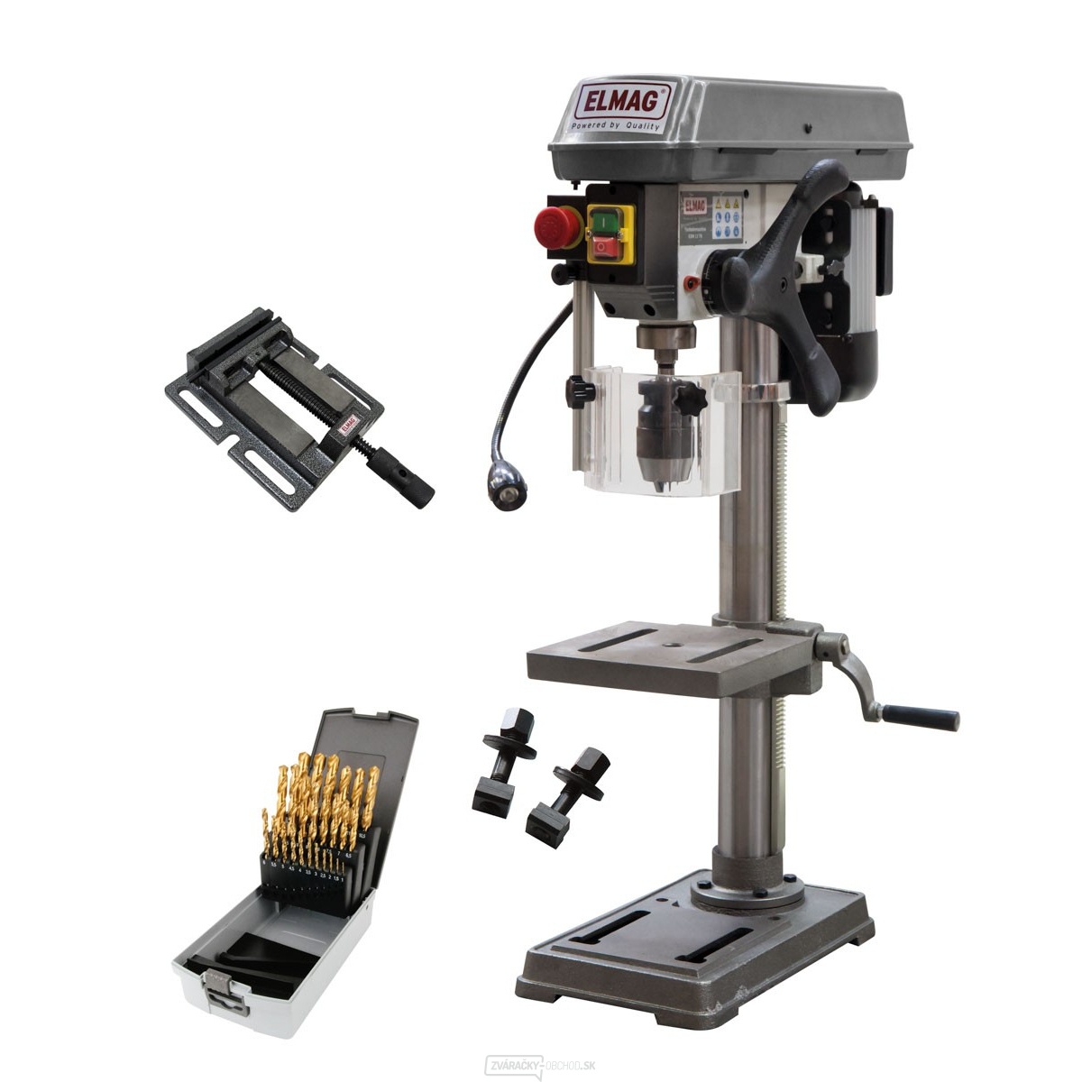 Elmag Stolová vŕtačka KBM 13 TN - SET