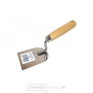 Nerezová lyžica štukatérska 120x130mm - drevená rukoväť Nerezová lyžica štukatérska 120x130mm - drevená rukoväť gallery main image