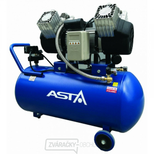 Bezolejový vzduchový kompresor štvorvalcový, 100 l, 230 V, typ Industry - ASTA