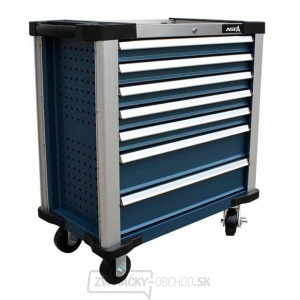 Dielenský vozík nevybavený, 7 zásuviek, centrálne zamykanie, doska z nerezu - ASTA Dielenský vozík nevybavený, 7 zásuviek, centrálne zamykanie, doska z nerezu - ASTA gallery main image