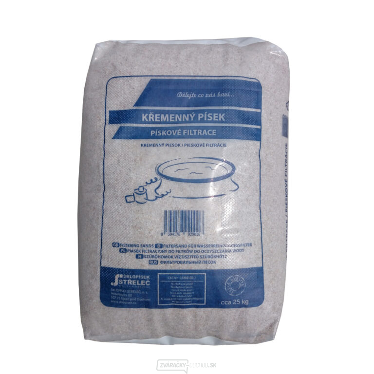 Náplň piesková - Kremenný piesok ST06/12 PL25 bal.25 kg