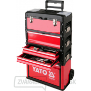 Vozík na náradie 3 sekcie, 2 zásuvky Náhľad