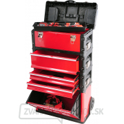 Vozík na náradie 3 sekcie, 2 zásuvky náhled