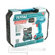 Vŕtací skrutkovač AKU 12V Li-ion s náradím, súprava 128ks náhled