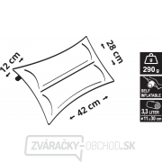 Vankúš samonafukovací TWIN 42x28x12cm modrý Náhľad