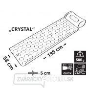 Karimatka nafukovacia CRYSTAL 195x58x5cm sivá Náhľad