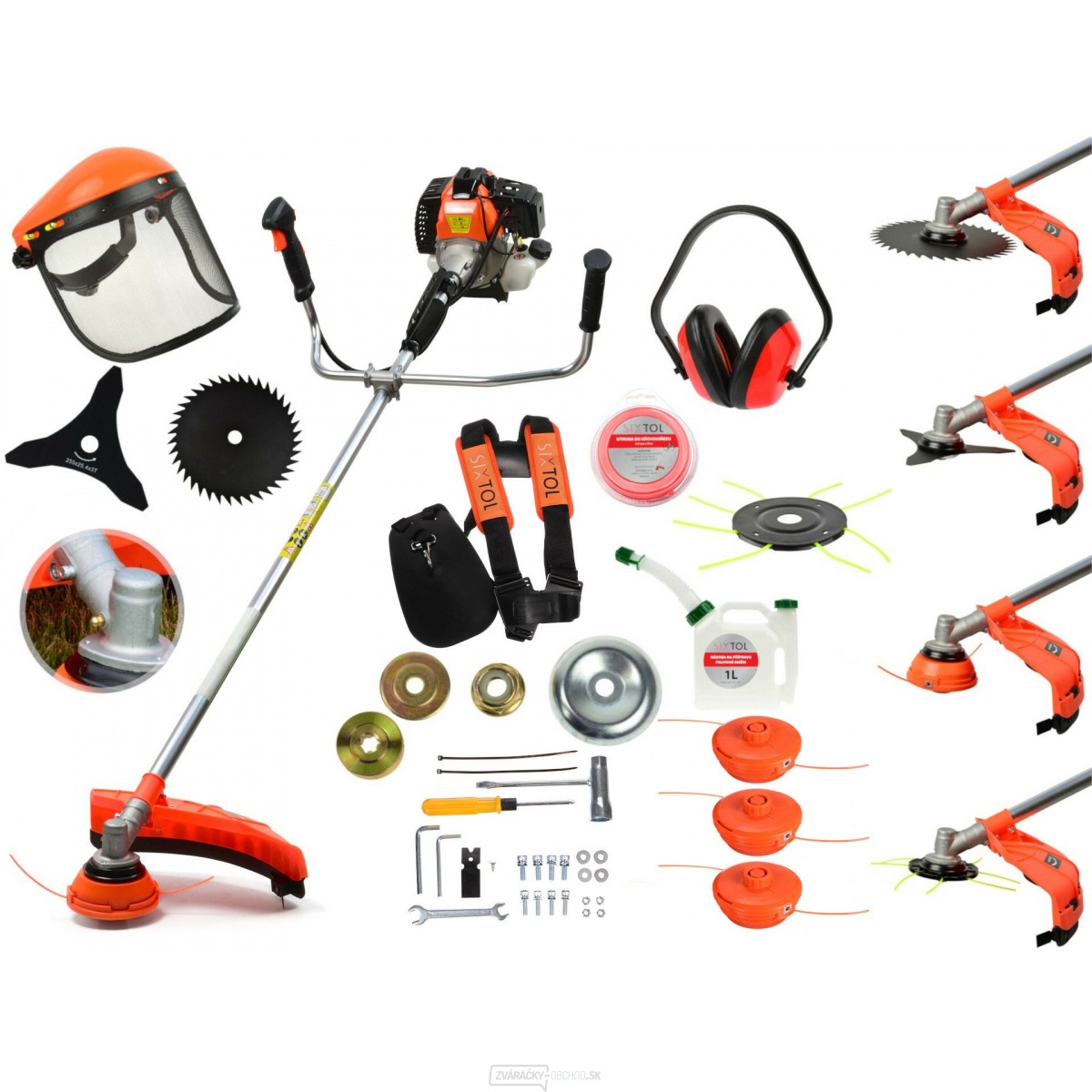 Benzínový krovinorez GRASS CUT 3,8 SIXTOL