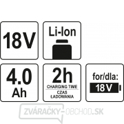 Batéria náhradná 18V Li-Ion 4,0 AH (YT-82782, YT-82788, YT-82826, YT-82804) Náhľad