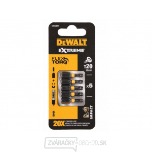 DeWALT 5 Dielná sada bitov 25MM Extreme TORSION DT7381T