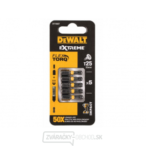 DEWALT 5DIELNA SADA BITOV T25 25MM EXTREME TORSION DT7382T