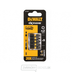 DEWALT 5DIELNA SADA BITOV PZ2 25MM EXTREME TORSION DT7387T