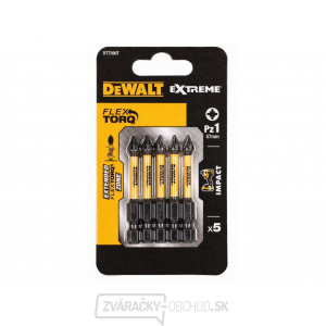 DEWALT BITY PZ1 x 5 KS 57MM IMPACT TORSION EXTREME PRE RÁZOVÉ UŤAHOVÁKY DT7390T DEWALT BITY PZ1 x 5 KS 57MM IMPACT TORSION EXTREME PRE RÁZOVÉ UŤAHOVÁKY DT7390T gallery main image