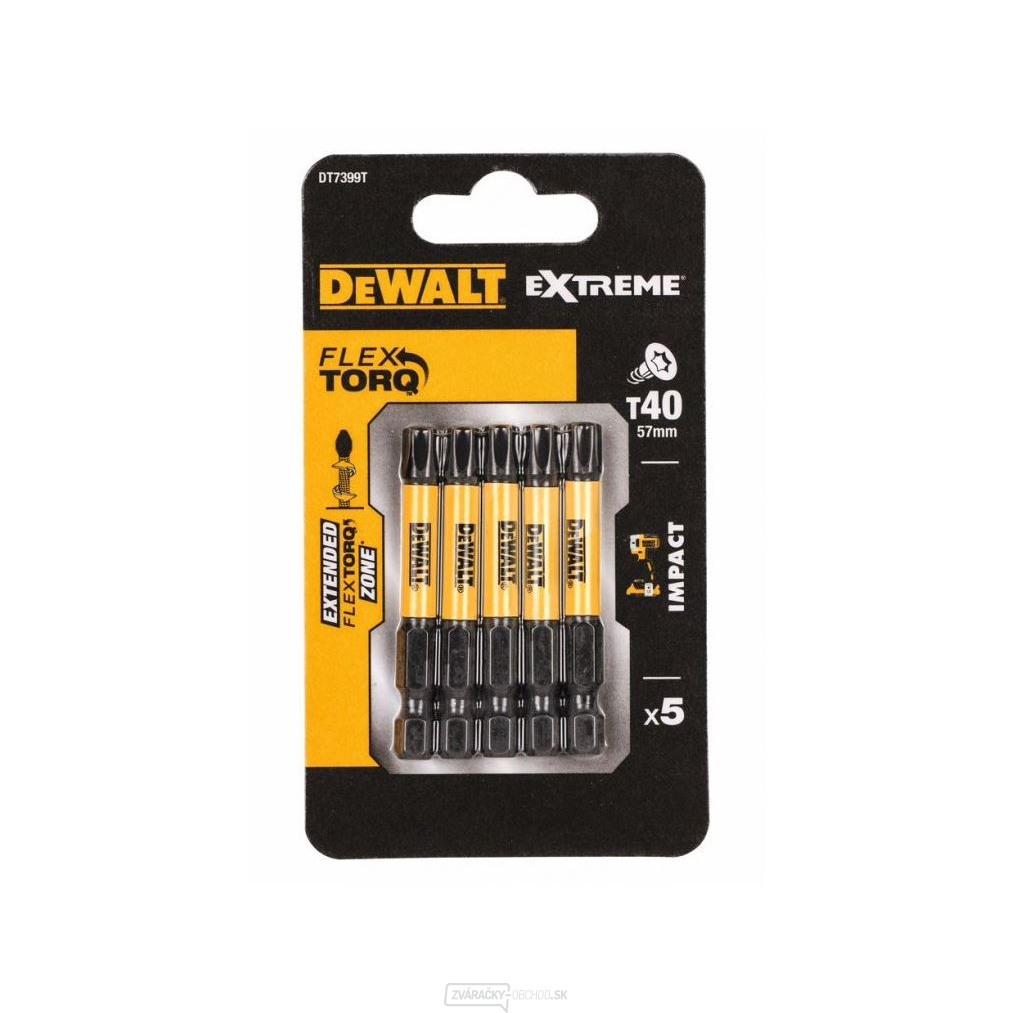 DEWALT SADA BITOV 5 ks 57MM TORX 40 EXTREME Torsion DT7399T