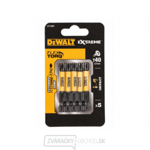 DEWALT SADA BITOV 5 ks 57MM TORX 40 EXTREME Torsion DT7399T DEWALT SADA BITOV 5 ks 57MM TORX 40 EXTREME Torsion DT7399T gallery main image