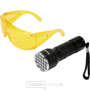 Súprava detekčného UV svietidla s ochrannými okuliarmi gallery main image