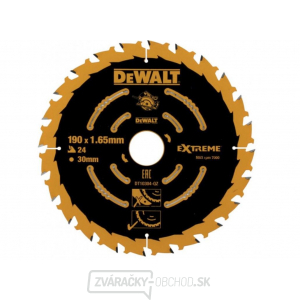 Dewalt Pílový kotúč EXTREME pre kotúčové píly 190x30mm 24Z ATB 20° Dewalt Pílový kotúč EXTREME pre kotúčové píly 190x30mm 24Z ATB 20° gallery main image
