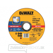 Dewalt rezný kotúč 230x22.2x1.9mm TYP 1 na nerezovú oceľ gallery main image