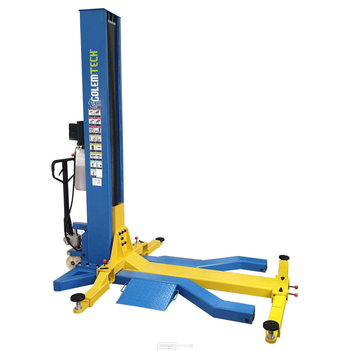 Jednostĺpový mobilný zdvihák Golemtech 2500 kg