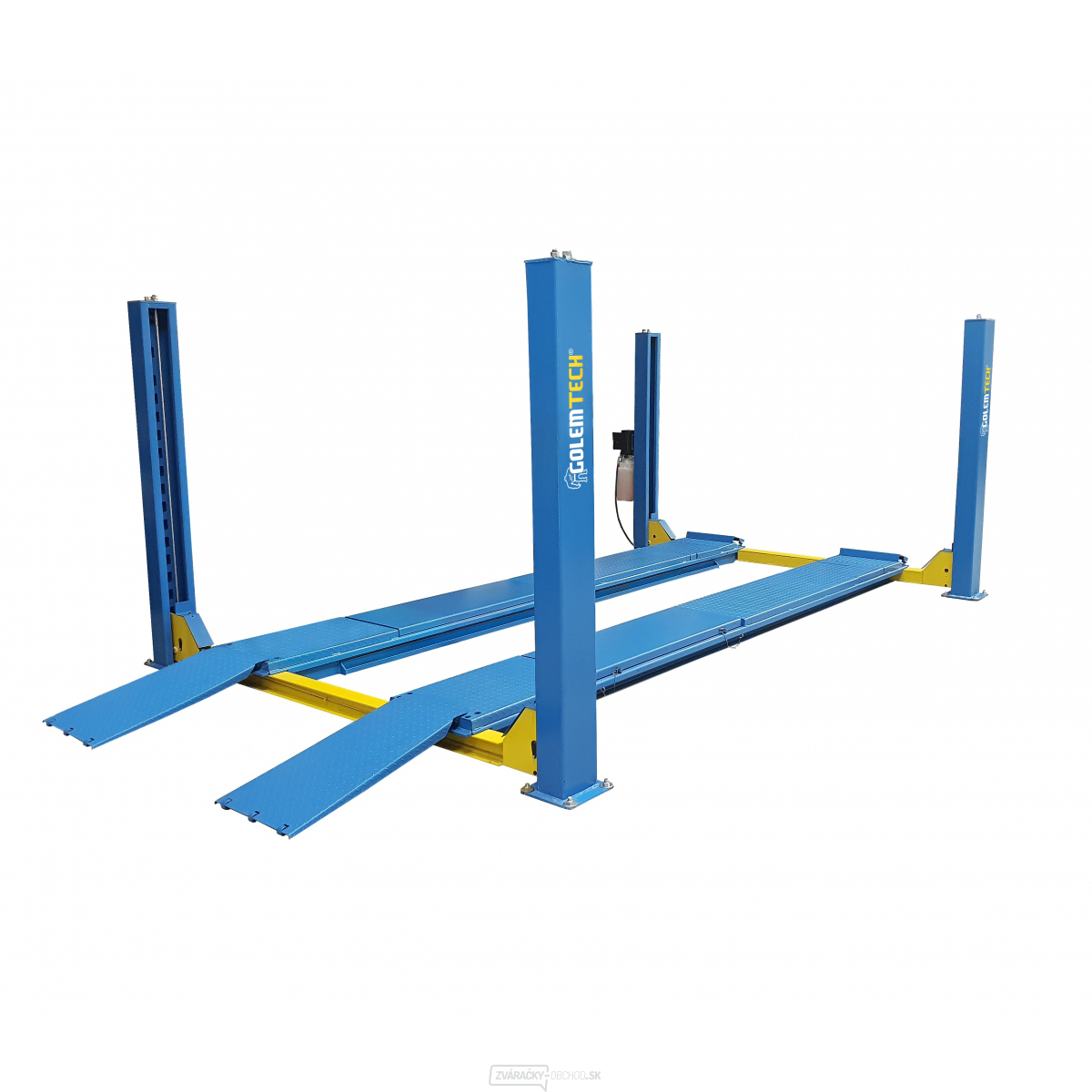 Štvorstĺpový zdvihák 5000 kg pre geometriu