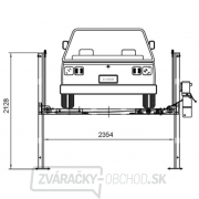 Parkovací štvorstĺpový zdvihák Golemtech 3500 kg Náhľad