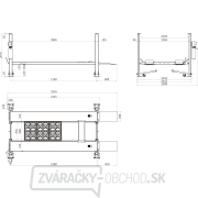 Parkovací štvorstĺpový zdvihák 3600 kg Náhľad