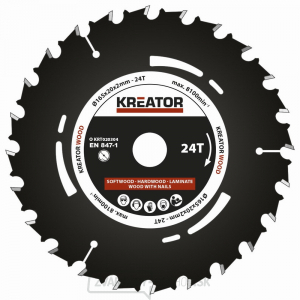 KREATOR KRT020304 - Pílový kotúč pre ponorné píly 165mm, 24T