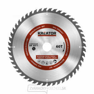 KREATOR KRT020505 - Pílový kotúč univerzálny 254mm, 60T gallery main image